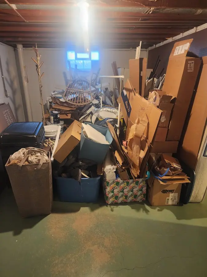 Roll-off dumpster container at job site for Yard Waste Dumpster Rental in Dickson